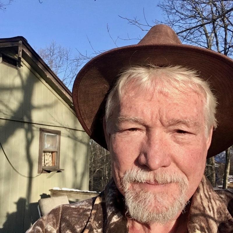 William Blake, 65, at his second home in the mountains of West Virginia