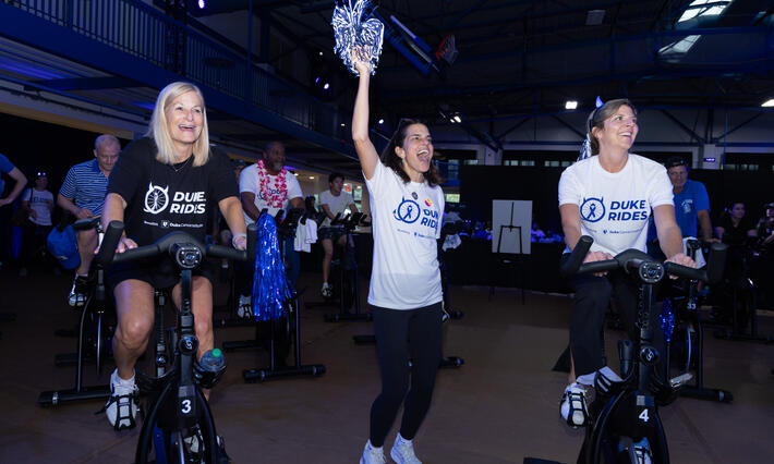 Diane Reidy-Lagunes, MD and Debbie Taylor at Duke Rides