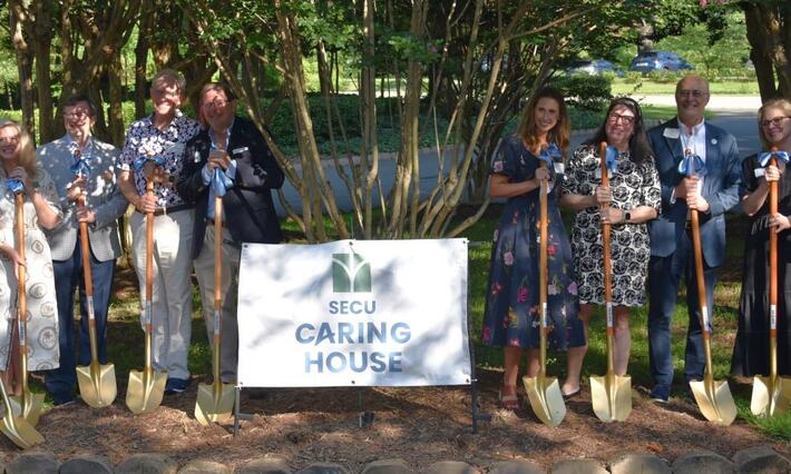 Caring House stakeholders at groundbreaking