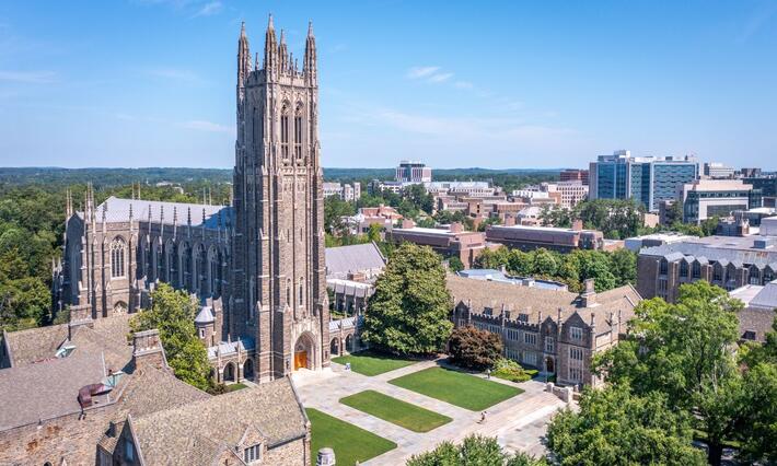 Duke University campus aerial