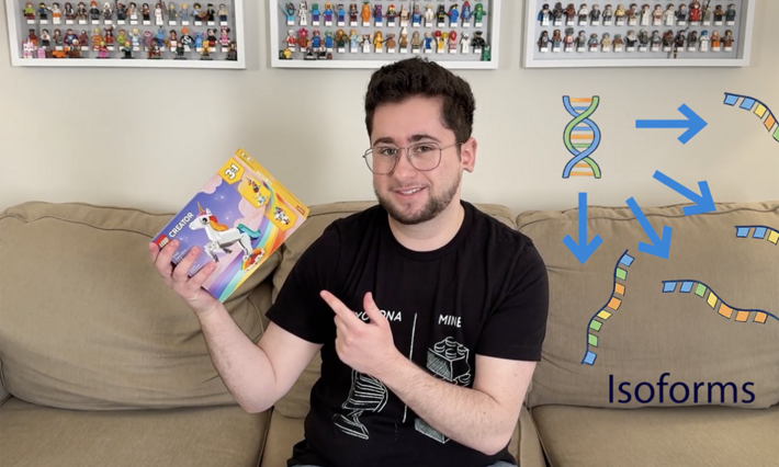 Max Bucklan used both art and science to create an award-winning video explaining alternative splicing.