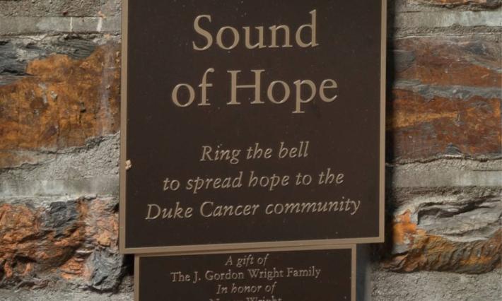 Sound of Hope plaque donated by Nancy Wright