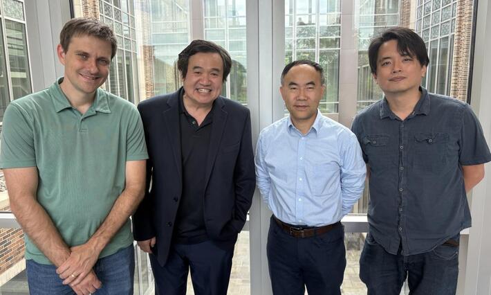 Duke University School of Medicine study authors Alex Mestre; Jen-Tsan Ashley Chi, PhD; Pei Zhou, PhD; and Chao-Chieh Lin, identify enzyme with a double life.