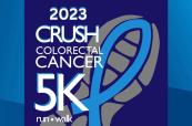 CRUSH Colorectal Cancer 5k footprint logo