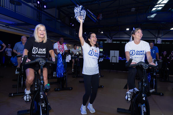 Diane Reidy-Lagunes, MD and Debbie Taylor at Duke Rides