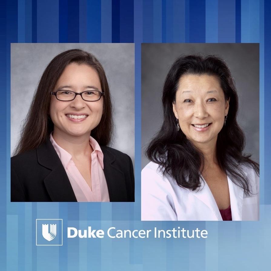 headshots of Jadee Neff and Shelley Hwang on a blue background with a DCI logo