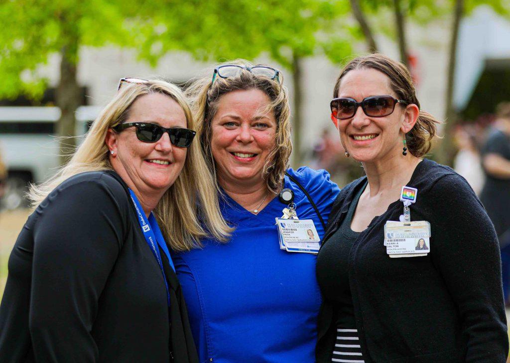 Duke Nurse Leaders Jennifer Loftis, Jennifer Frith and Kerri Dalton