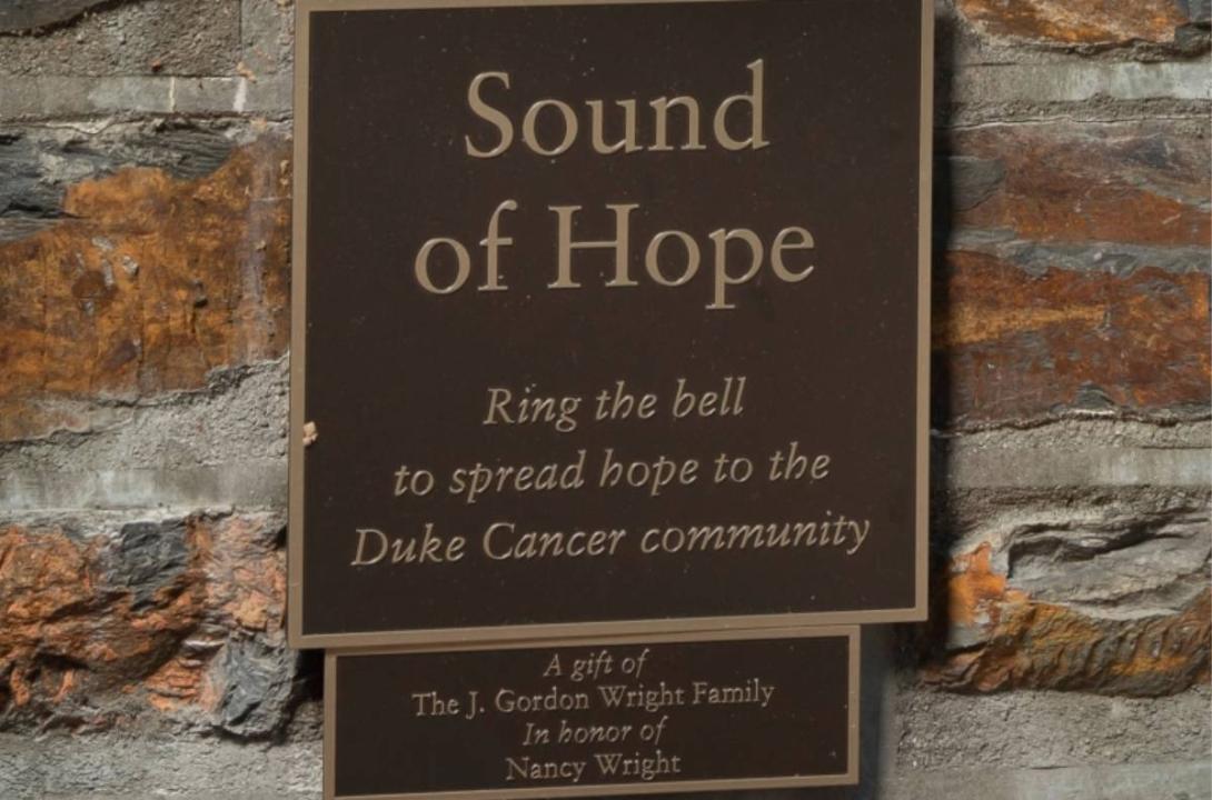 Sound of Hope plaque donated by Nancy Wright
