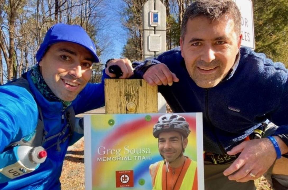 Nestor and Jeff on the Greg Sousa Memorial Trail